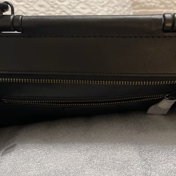 NWT Coach Drifter Carryall Top Handle in Mixed Leather Black/Suede - Picture 7 of 9